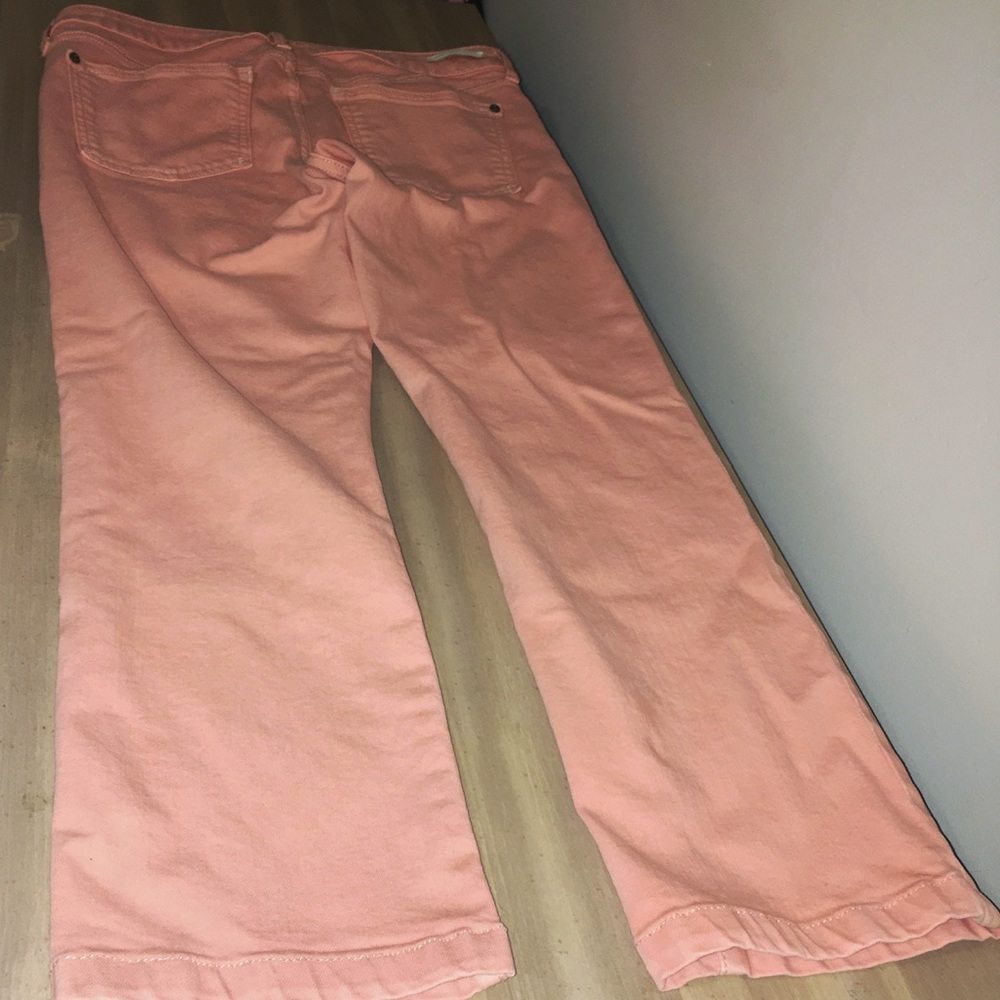 Anthropologie Pilcro Stet Crop Jeans Peach Size 29 - Picture 4 of 8